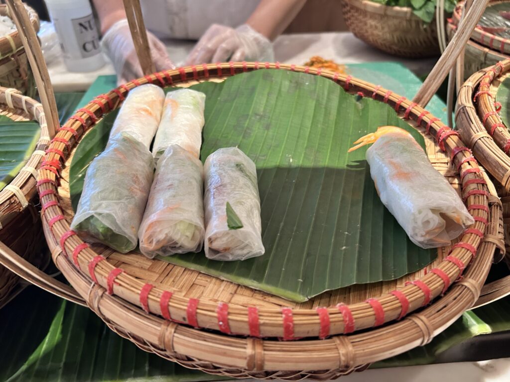 ロッテホテル サイゴンのビュッフェの生春巻き